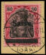 O SARRE - Poste - 16, Sur Fragment, Signé: 80p. Rouge Et Noir S. Rose - Used Stamps