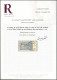 O SYRIE - Poste - 56A, Sur Fragment, Signé Scheller + Certificat  Roumet: 100pi. Sur 5f. Fleuron Rouge - R - - Oblitérés