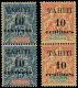 ** TAHITI - Poste - 32Ad/33Ad, En Paires, Type I/II Se Tenant - Unused Stamps