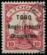 O TOGO - Poste - 34, Espace 3mm, Avec Gomme: 10pf. Rouge - Used Stamps