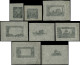 EPA TUNISIE - Poste - 29/41, 8 épreuves Sur Soie Représentant La Série, Petits Formats En Noir Sans Faciale - Unused Stamps