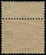 * TUNISIE - Poste - 47a, Double Surcharge à Cheval: 15c. S. 10c. Rouge Laboureur - Unused Stamps