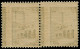 ** TUNISIE - Poste - 402, Paire, Piquage à Cheval: 50c. Vert - Unused Stamps
