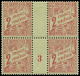 ** TUNISIE - Taxe - 34, Bloc De 4 Millésime "3": 2f. Rouge S. Vert - Postage Due