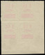 (*) ZANZIBAR - Taxe - 3a, Bloc De 4 Non Dentelé, Cdf: 1.1/2a S. 15c. Vert-jaune - Unused Stamps