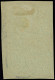 O ALLEMAGNE EMPIRE - Timbres De Carnets - Michel S 1.7, Bdf Sur Petit Fragment: "Apfelwein" + 5pf. Vert - Autres & Non Classés