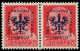 ** ALLEMAGNE 39/45 - LAIBACH - Poste - Michel 4 II/III, Paire Se Tenant (case 85/6) - Besetzungen 1938-45