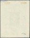 EPA AUTRICHE - Epreuves D'Artiste - 1240, épreuve D'artiste En Noir Sur Papier Gommé, Annotée "4 Phase, Ende-224": Poète - Autres & Non Classés