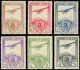 * ESPAGNE - Poste Aérienne - 50/55, Complet 6 Valeurs (50 N°000.000), Certains Ex. Léger Pli: Chemin De Fer - Unused Stamps