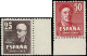 ** ESPAGNE - Poste Aérienne - 236/37, Signés Roumet, Bdf: Artistes - Unused Stamps