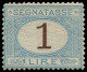 ** ITALIE - Taxe - 12, Gomme Non Originale 1l. Bleu Et Brun (Sas. 11) (cote*) - Postage Due