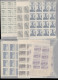 ** TURQUIE - Poste - 1430/39, 50 Séries (sauf 1436B, 49ex.) En Blocs Ou Panneaux: Série Courante - Unused Stamps