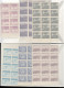 ** TURQUIE - Poste - 1430/39, 50 Séries (sauf 1436B, 49ex.) En Blocs Ou Panneaux: Série Courante - Unused Stamps