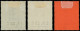 * CEYLAN - Poste - 132/34, Filigrane Cc, Complet 3 Valeurs - Ceylon (...-1947)