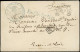 LET Croix Rouge - Poste - Lettre D'un Prisonnier En Prusse, Cad. Lubeck 10/2/71 + Griffe Bleue En Franchise - Croix-Rouge