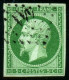 France N° 12b Vert Foncé Obl. Pc - Signé Calves - Cote 240 Euros - TTB Qualité - 1853-1860 Napoleon III