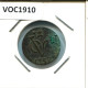 1752 ZEALAND VOC DUIT IINDES NÉERLANDAIS NETHERLANDS NEW YORK COLONIAL PENNY #VOC1910.10.F.A - Indes Néerlandaises