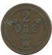 2 ORE 1885 SWEDEN Coin #AC961.2.U.A - Schweden