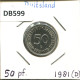 50 PFENNIG 1981 D WEST & UNIFIED GERMANY Coin #DB599.U.A - 50 Pfennig