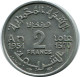 2 FRANCS 1951 MOROCCO Münze #AP244.D.A - Maroc