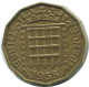 THREEPENCE 1958 UK GBAN BRETAÑA GREAT BRITAIN Moneda #AG931.1.E.A - F. 3 Pence