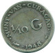 1/10 GULDEN 1948 CURACAO NIEDERLANDE SILBER Koloniale Münze #NL11983.3.D.A - Curaçao