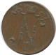 5 PENNIA 1916 FINLANDIA FINLAND Moneda RUSIA RUSSIA EMPIRE #AB263.5.E.A - Finlande