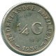 1/4 GULDEN 1956 ANTILLES NÉERLANDAISES ARGENT Colonial Pièce #NL10954.4.F.A - Niederländische Antillen