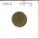 5 PFENNIG 1980 D WEST & UNIFIED GERMANY Coin #DA988.U.A - 5 Pfennig