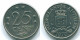 25 CENTS 1970 ANTILLES NÉERLANDAISES Nickel Colonial Pièce #S11425.F.A - Niederländische Antillen