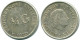 1/4 GULDEN 1970 ANTILLES NÉERLANDAISES ARGENT Colonial Pièce #NL11703.4.F.A - Antilles Néerlandaises