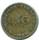 1/10 GULDEN 1944 CURACAO NEERLANDÉS NETHERLANDS PLATA #NL11763.3.E.A - Curaçao