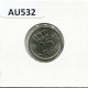 25 CENTS 1954 NETHERLANDS Coin #AU532.U.A - 1948-1980: Juliana