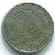 10 CENTS 1966 SURINAM NIEDERLANDE Nickel Koloniale Münze #S13228.D.A - Surinam 1975 - ...