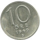 10 ORE 1949 SUECIA SWEDEN PLATA Moneda #AD036.2.E.A - Suède