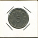 5 FRANCS 1949 LUXEMBOURG Pièce #AR684.F.A - Luxembourg