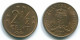 2 1/2 CENT 1971 NETHERLANDS ANTILLES Bronze Colonial Coin #S10487.U.A - Netherlands Antilles