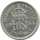SIXPENCE 1944 UK GRANDE-BRETAGNE GREAT BRITAIN ARGENT Pièce #AG944.1.F.A - H. 6 Pence