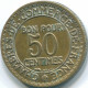 50 CENTIMES 1922 FRANCE Pièce COMMERCE CHAMBER XF #FR1191.6.F.A - 50 Centimes