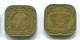 5 CENTS 1966 SURINAME NÉERLANDAIS NETHERLANDS Nickel-Brass Colonial Pièce #S12762.F.A - Surinam 1975 - ...