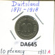 10 PFENNIG 1911 A ALEMANIA Moneda GERMANY #DA645.2.E.A - 10 Pfennig