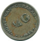 1/4 GULDEN 1944 CURACAO Netherlands SILVER Colonial Coin #NL10586.4.U.A - Curacao