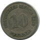 10 PFENNIG 1876 A GERMANY Coin #DB312.U.A - 10 Pfennig