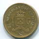 1 GULDEN 1990 NIEDERLÄNDISCHE ANTILLEN Aureate Steel Koloniale Münze #S12106.D.A - Antilles Néerlandaises