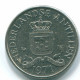 25 CENTS 1971 ANTILLAS NEERLANDESAS Nickel Colonial Moneda #S11509.E.A - Netherlands Antilles