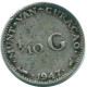 1/10 GULDEN 1947 CURACAO Netherlands SILVER Colonial Coin #NL11880.3.U.A - Curaçao