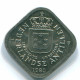 5 CENTS 1980 ANTILLES NÉERLANDAISES Nickel Colonial Pièce #S12304.F.A - Netherlands Antilles