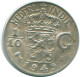 1/10 GULDEN 1945 P INDIAS ORIENTALES DE LOS PAÍSES BAJOS PLATA #NL14129.3.E.A - Dutch East Indies