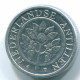 1 CENT 1991 ANTILLES NÉERLANDAISES Aluminium Colonial Pièce #S13129.F.A - Netherlands Antilles