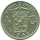 1/10 GULDEN 1942 NETHERLANDS EAST INDIES SILVER Colonial Coin #NL13931.3.U.A - Indes Néerlandaises